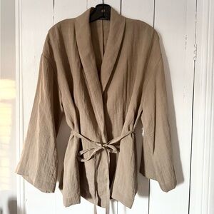 Zara olive green kimono style blazer size XS-S, oversized